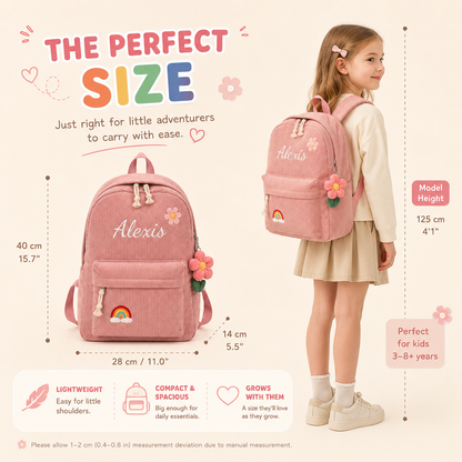 Personalized Meadow Corduroy Backpack