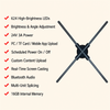 3D LED Hologram Fan Display with App Control and Optional Stand