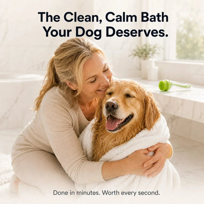 Pet Bath Brush with Built-in Shampoo Dispenser