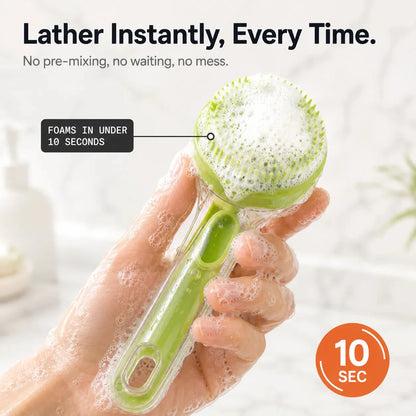 Pet Bath Brush with Built-in Shampoo Dispenser