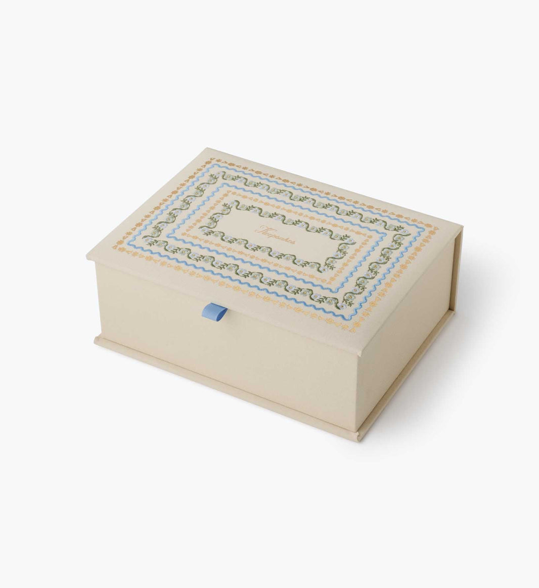 Große bestickte Erinnerungsbox - Delphine