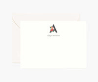 Monogram Personalized Stationery - A