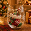 🔥🎁Christmas 3D Wine Glass Collection Gift Box Set✨🎅Magical Christmas  Glass Cup Collection