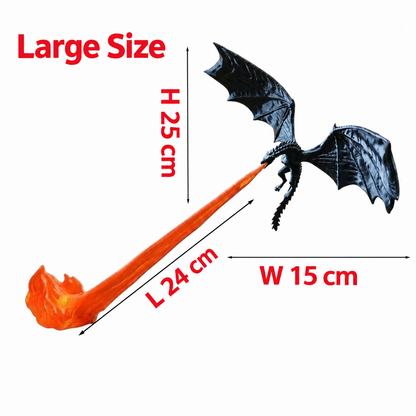 Dragon Flame Decor 3D Dragon Flame Book Nook Flying Fire Dragon Statue Unique Christmas Birthday Gift for Dragon Lovers Home USe