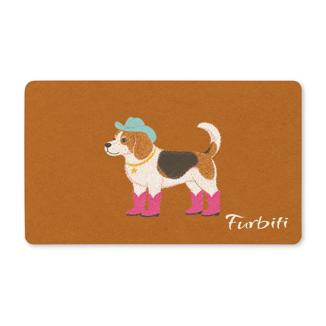 Beagle-Pink-Stiefel-Fußmatte
