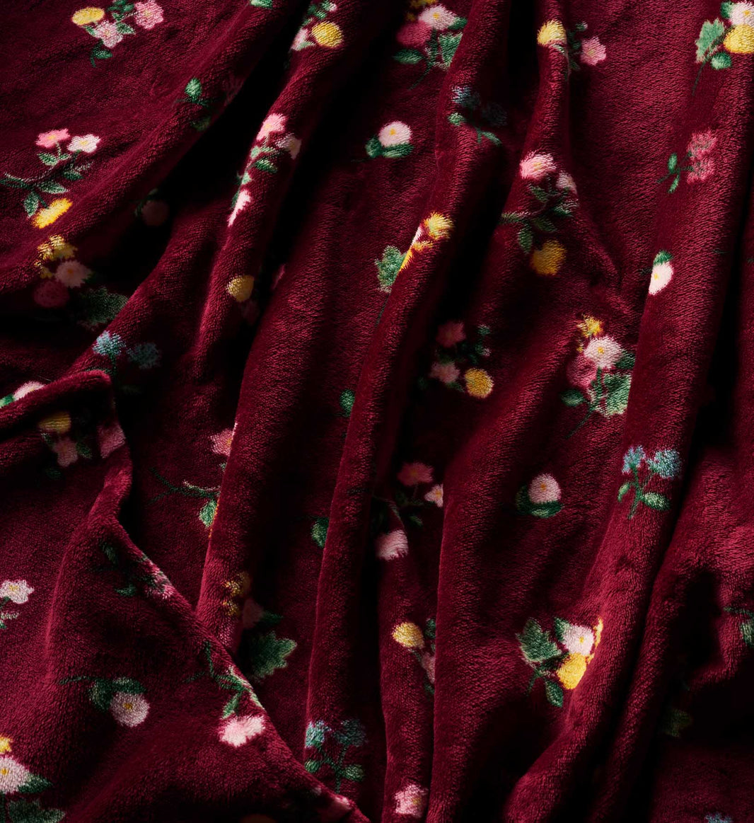 Reisefleecedecke - Ditsy Dahlia