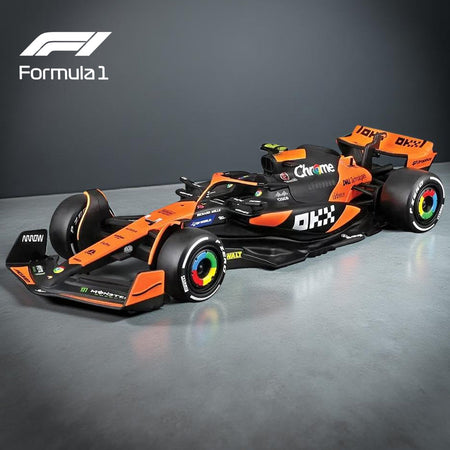 Bburago F1 Mclaren MCL38 2024 With Piastri Helmet 1:24 Scale Model