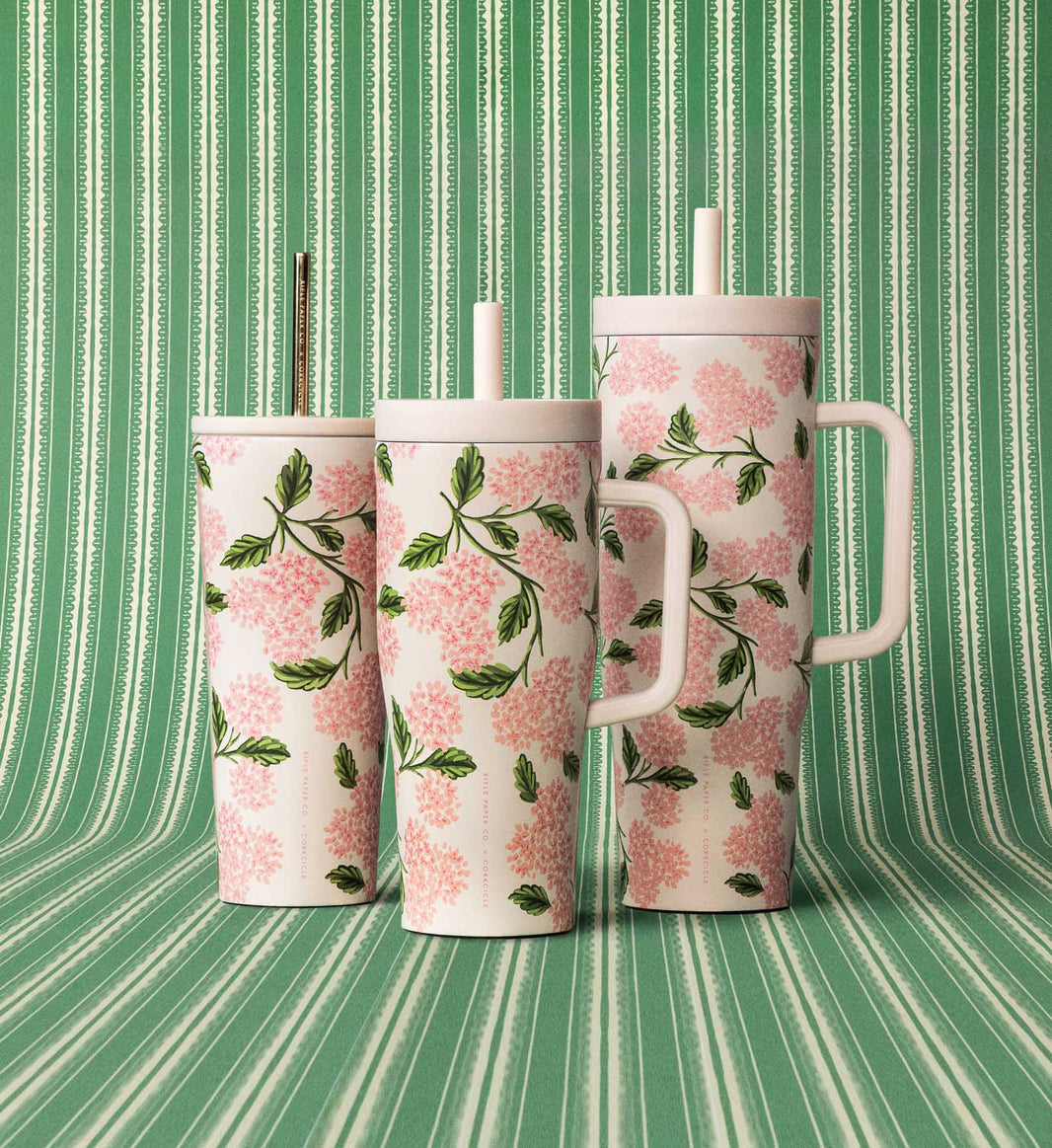 24 oz. Cold Cup - Pink Hydrangea