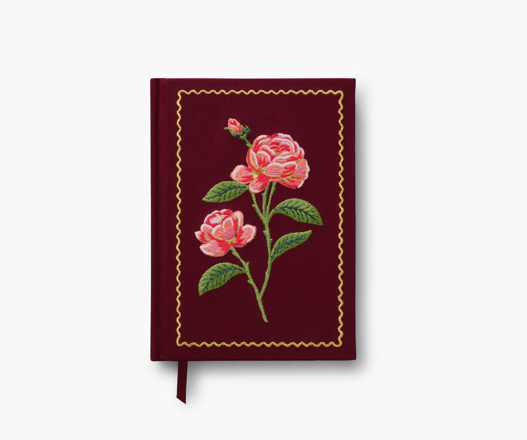 Besticktes Journal - Rosen