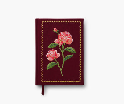 Besticktes Journal - Rosen