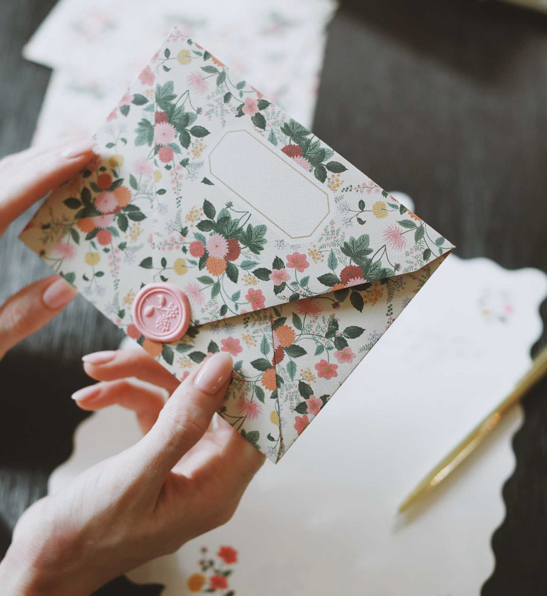 Briefpapier-Set - Dahlie