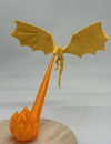 Dragon Flame Decor 3D Dragon Flame Book Nook Flying Fire Dragon Statue Unique Christmas Birthday Gift for Dragon Lovers Home USe