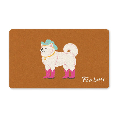 Beagle-Pink-Stiefel-Fußmatte