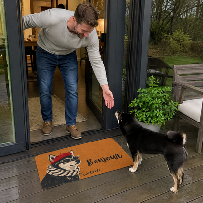 Fußmatte mit französischem Baskenmützen-Haustier