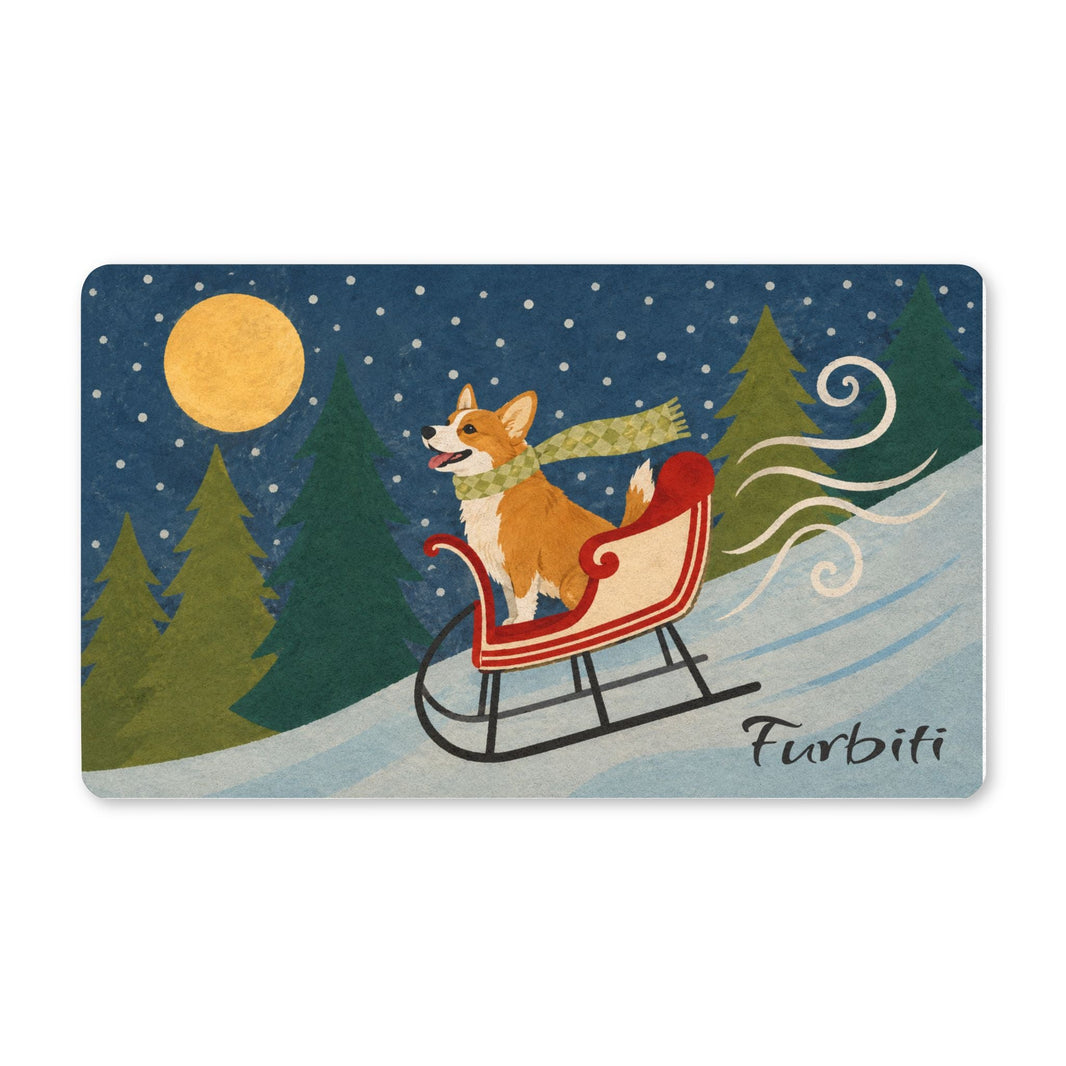 Moonlit Winter Doormat