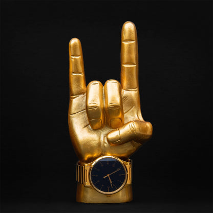 Gold Mini Rock On Headphone Stand