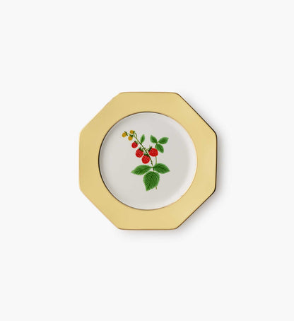 Porcelain Dessert Plate Set - Roses