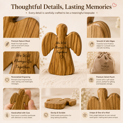 Personalized Wooden Angel Keepsake