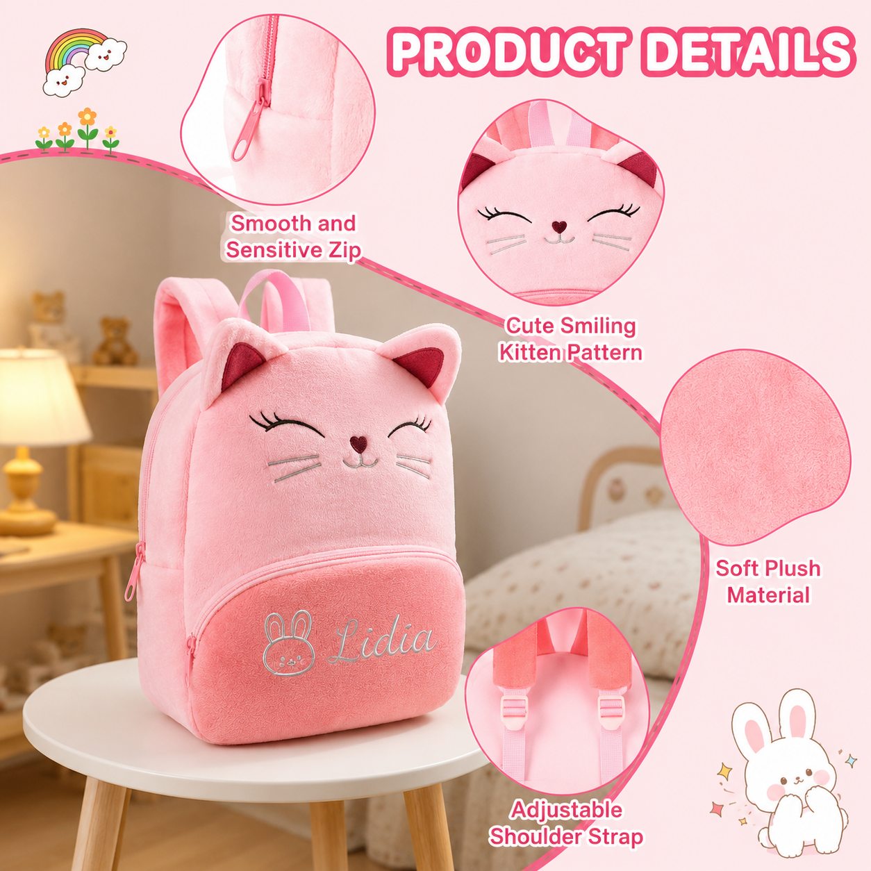 KittyDream™ Corduroy Backpack