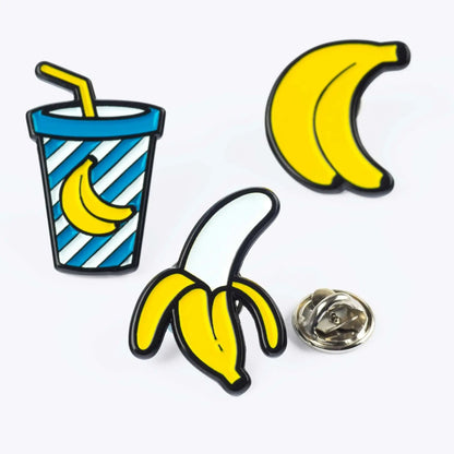 Banana Enamel Pin Badges