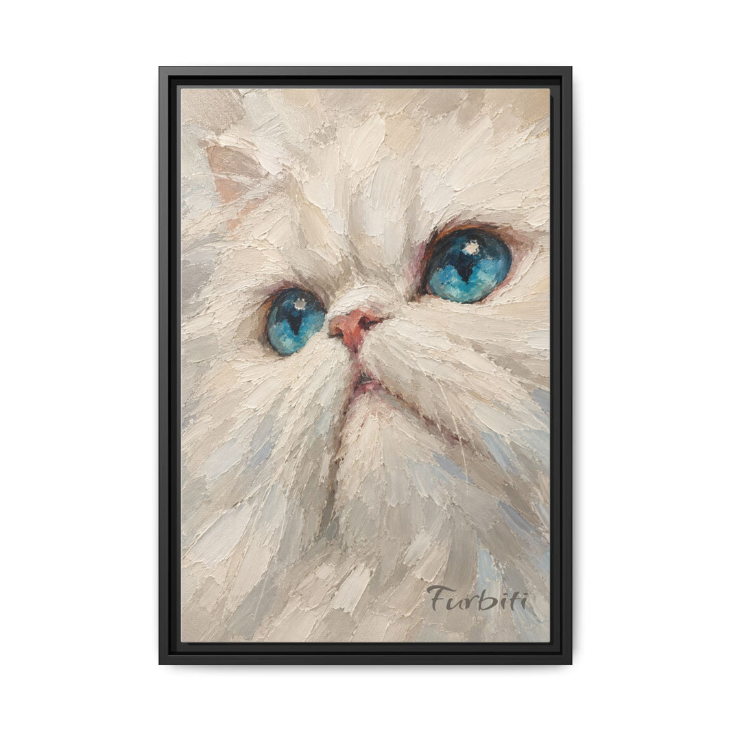 Porträt einer blauäugigen Katze