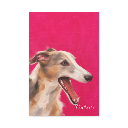 Helles rosa Katzenportrait