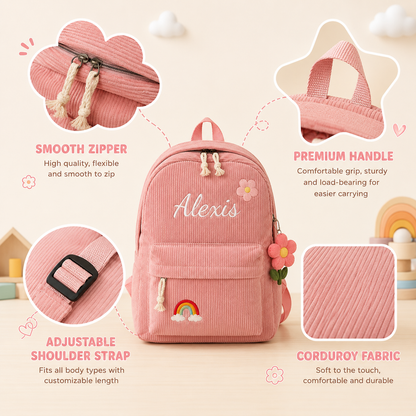 Personalized Meadow Corduroy Backpack