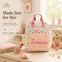 Personalized Strawberry Toddler Backpack