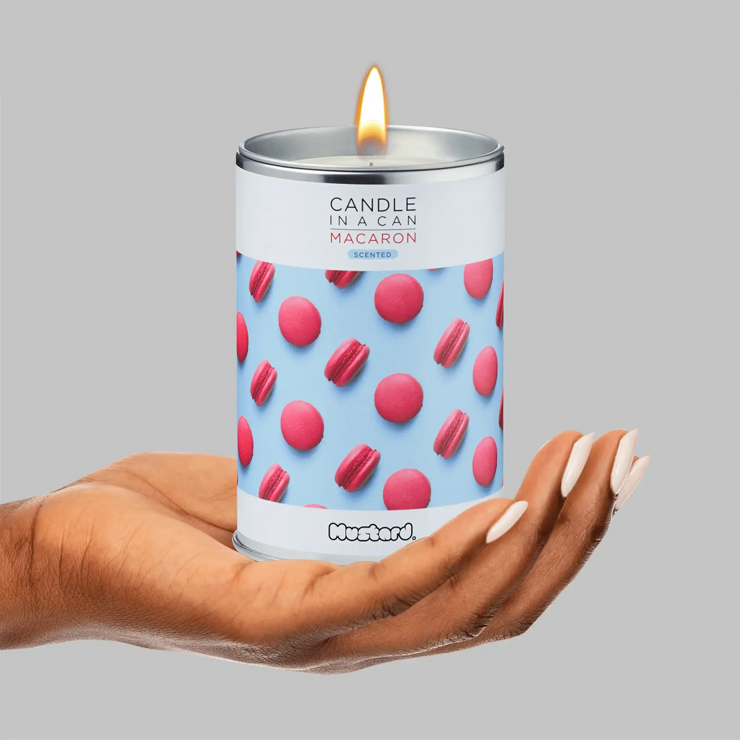 Candle In A Can Macaron Candle Design