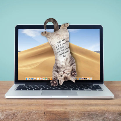 Cat Hanging Sticky Notes
