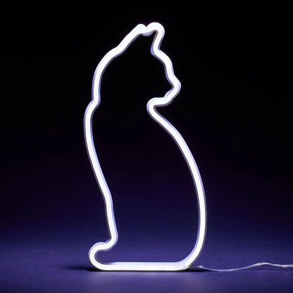 Katzenlicht Sitzende LED-Neonleuchte > Sitzende