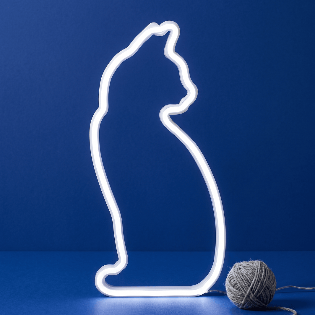 Cat Light Sitting LED Neon Light > Upright