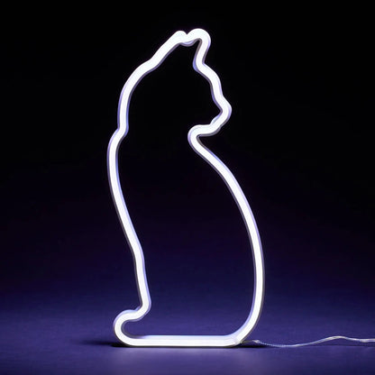 Cat Light Sitting LED Neon Light > Upright