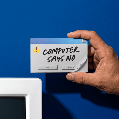 Computer sagt Nein Haftnotizen
