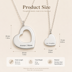 Personalized Mother & Daughter Necklace Set