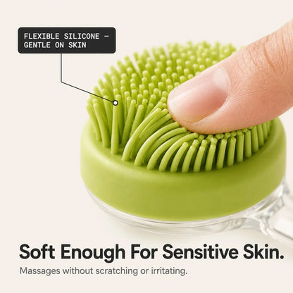 Pet Bath Brush with Built-in Shampoo Dispenser