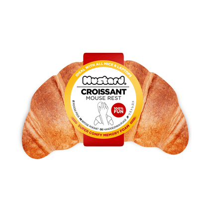 Frisch gebackenes Croissant Maus Rest