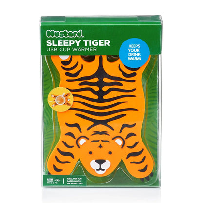 Lustiger Tiger Kaffeetassenwärmer zum Einschlafen
