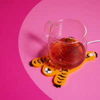 Fun Sleepy Tiger Coffee Mug Warmer