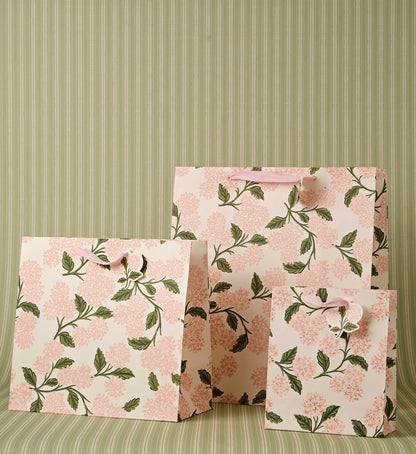 Geschenktasche „Rosa Hortensie“, groß