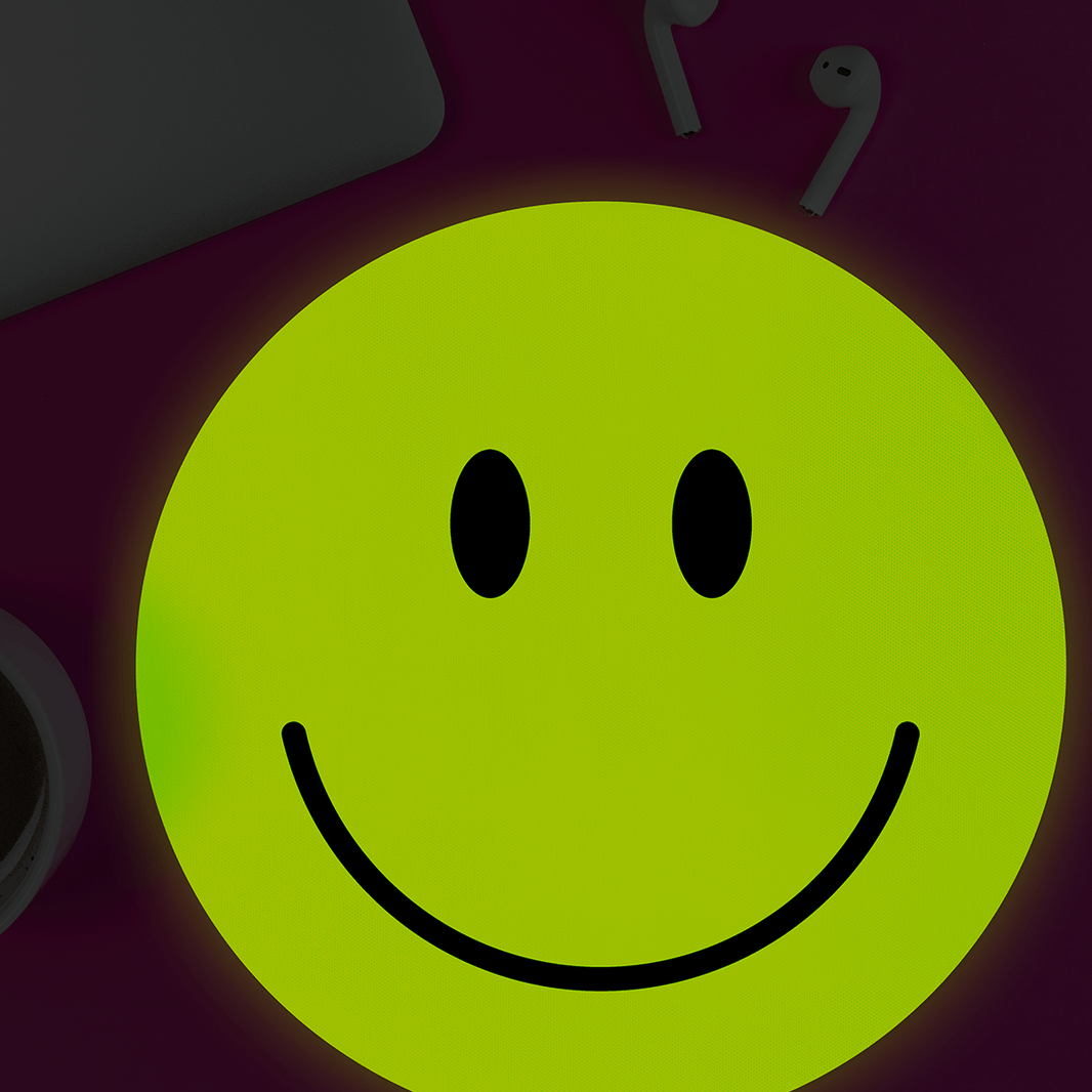 Schreibtischmauspad „Happy Face“