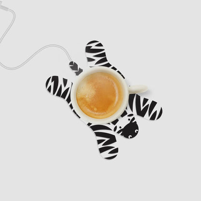 Schläfriger Zebra USB-Tassenwärmer