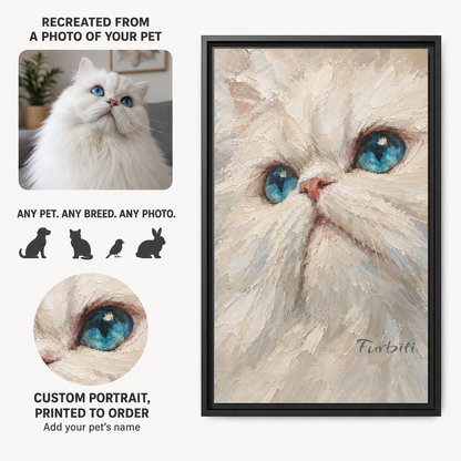 Porträt einer blauäugigen Katze