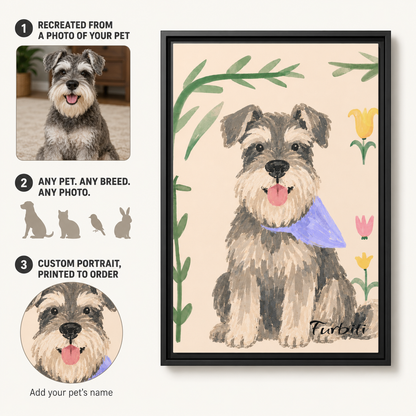Botanisches Schnauzerporträt