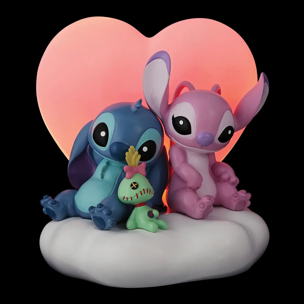 Enesco Disney Light up Stitch & Angel Scene (16cm)