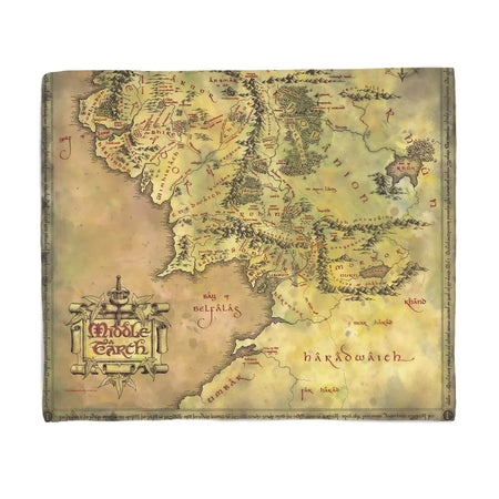 The Lord of the RIngs Middle Earth Fleece Blanket