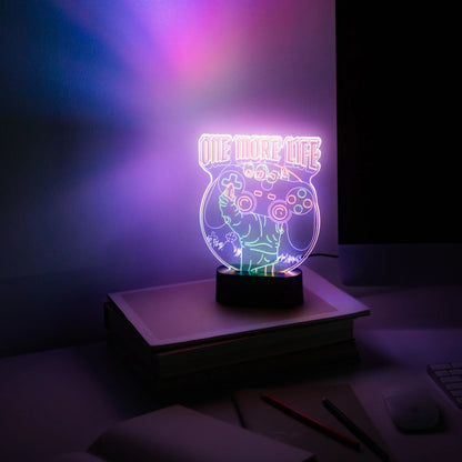 Gameration One More Life Led Table Lamp