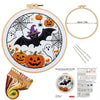 Halloween DIY Embroidery Craft Kit for Adults & Beginners