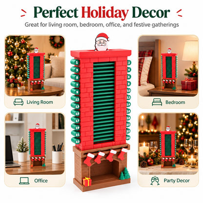 🎄24-Day Santa Chimney Christmas Countdown Calendar