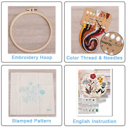 Halloween DIY Embroidery Craft Kit for Adults & Beginners